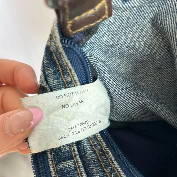 Small denim jean crossbody bag purse - Picture 6 of 6